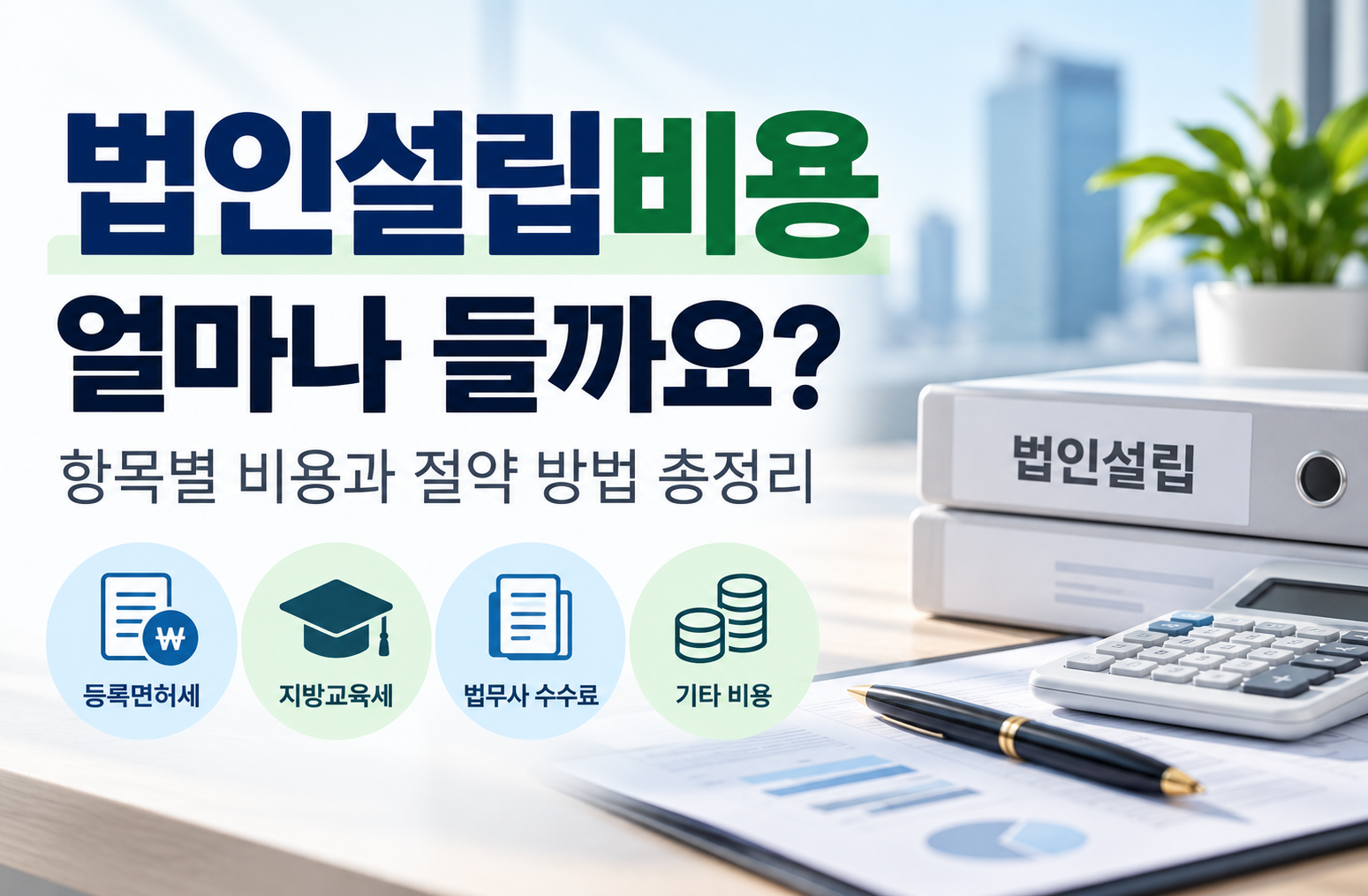 법인설립비용 얼마나 들까요? 항목별 비용과 절약 방법 총정리